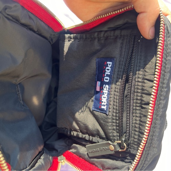 Mini Ralph Lauren Square All Black Backpack - Picture 3 of 7